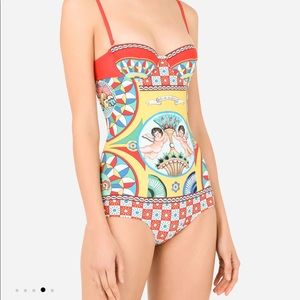 Dolce & Gabanna caretto print swimsuit